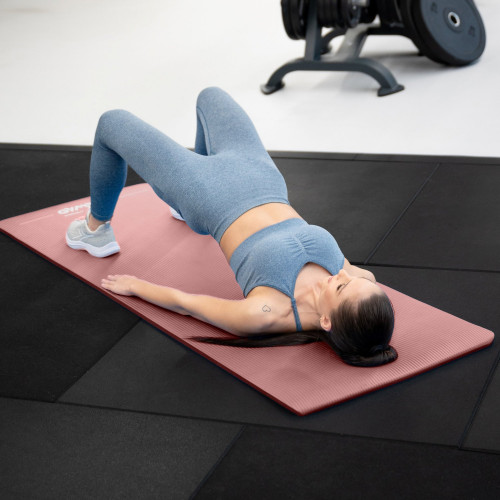 Коврик для фитнеса  Queenfit NBR 1,5 см pink - фото №7